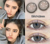 Qfdian  2Pcs New Eyes Color Contact Lenses with Myopia Diopter Natural Eyes Color Lenses Beautiful Pupil Yearly Use Fast Shipping