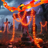 Qfdian  1 Set Halloween Chain Style Lawn Light New Garden Landscape Lamp for Ghost Party Atmosphere Decor Use