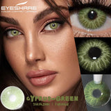 Qfdian 1 Pair Colorful Contact Lenses for Eyes Fashion Blue Eye Lenses Green Lenses Gray Eye Contacts Yearly Lens Eye Contact