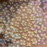 Qfdian Hipster Pure White Flowers Rose Spring Lily Peony Camellia Daisy Jelly Cherry Blossom Magnolia Nail Art Stickers Manicure Decals