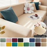 Qfdian  Sofa Cover Elastic For Living Room Home Jacquard Stretch  Slipcovers  Corner Couch Covers 1/2/3/4 Seater L Shape Free Shopping