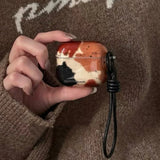 Qfdian  Retro Amber Contrasting Color Suitable For Airpods Protective Case Pro Protective Case Airpods S3 Headphone Case Airpods S2