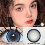 Qfdian  1 Pair/2pcs Color Contact Lenses for Bubble Series Eyes Fashion Natural Pupils Beauty Lens Eyes Myopia Lens Brown Lens
