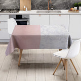 Qfdian  Waterproof Tablecloth Washable Modern Farmhouse Dining Table Cover Rectangle for Kitchen Party Wedding Decor