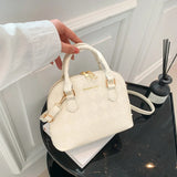Qfdian Women New Fashion Diamond-shaped Handbag Single-shoulder Crossbody Shell Bag Fashion Girl Outdoor Purse