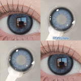 Qfdian  2PCS Halloween Myopia Contact Lenses Cosplay Colored Contact Lenses Prescription Lens Natural Pupils Eye Color Lenses