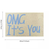 Qfdian  PVC Coil Welcome Doormat Rug Cuttable House Entrance Mats Carpets Carpet Anti Dust Floor Pad Outdoor Garden Home Room Decoration