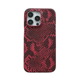 Qfdian Fashion Chic Snake Skin Texture Leather Phone Case For iPhone16 15 14 13 Pro Max Soft Silicone Back Cover