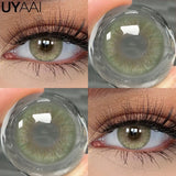 Qfdian  Contact Lenses Beauty Black Lens Makeup PATTAYA Green Lens Blue Eyes Color Lenses Natural Brown Lens Cosmetics Gray Eyes