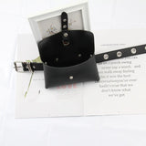 Qfdian  Punk Y2k Aesthetic Women Purses and Handbags Vintage Casual Chain Trendy Vintage Simple All Match Waist Packs Streetwear Fashion
