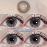 Qfdian  1 Pair/2pcs New Color contact Lenses for Bubble Series Eyes Fashion Natural gray Pupils Brown Beauty Makeup Color Lenses