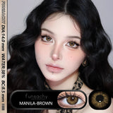 Qfdian  2Pcs New Color Colored Contact Soft Circular Lenses Beauty Pupil Brown Series Eyes Makeup Blue High Quality Softlens