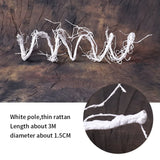 Qfdian  3m Hanging Rattan Artificial Fake Branches Tree Twigs Wall Trunk Cherry Branches Flexible Vines Home Garden Wedding Decoration