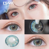 Qfdian 2Pcs New Contact Lenses for Eyes with Diopter Diameter 14.0mm Myopia Eyes Colored Lenses Makeup Yearly Use Fast Shipping