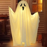 Qfdian  Halloween Hanging Ghost Decor Standing Ghost Glow-in-the-Dark for Indoor Outdoor Garden Party, Scary Spooky Ornament