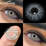 Qfdian Color Contacts for Eyes 1Pair Blue Eye Contacts Gray Pupils Brown Lenses Green Eye Contact Lenses Beauty Makeup Yearly
