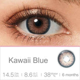 Qfdian（0~-6.0）Magister Colorcon 1 Pair Color Contact Lenses with Degree Myopia Lenses Grey Lenses Cosmetics Contact Lens Fast Delivery