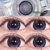 Qfdian Color Contact Lenses for Eyes Real Looking Myopia Prescription Contacts Lense with Degree Blue Cosmetics Contact Beauty Pupil