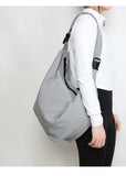 Qfdian Y2k Grunge Vintage Nylon Hobo Bag Women Simple Men All Match Students Handbags Korean Casual Streetwear Shoulder Crossbody Bags