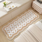 Qfdian  Premium Cashmere Bedside Rug - Ultra Soft Non-Slip Floor Mat for Bedroom & Living Room, Modern Minimalist Home Decor