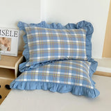 Qfdian  Cotton Lace Pillow Cover One Pair 48x74cm Pillow Core Inner Liner Washable Bedroom Decoration Pillow Case Bedding Accessories