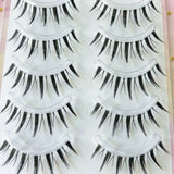 Qfdian 5Pairs Little Devil Eyelash Cosplay Lash Lolita Extension False Eyelashes Japanese Fairy Lolita Sweet Eyelashes Eye Makeup Tools