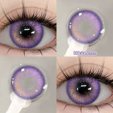 Qfdian  2PCS Silver Knight Contact Lenses for Eyes Rainbow Colored Eye Lenses Beauty Pupils Gradient Contact Lenses Optical Lens