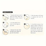 Qfdian  Waterproof Temporary Tattoo Sticker flower fake tatto flash tatoo on waist tatouage temporaire for women men girl