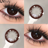 Qfdian  Contact lenses Makeup Color Contacts Lens Colorcon Water Light Cosmetics Blue Eyes Lens Beauty Green Pupils Fashion Eyes