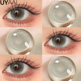 Qfdian  NEW Color Contact Eye Color Lenses Makeup Natural Black Lens Cosmetics Pink Eyes Lenses Woman Makeup Blue Beauty Contacts