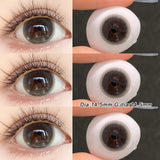 Qfdian  2pcs/pair Beauty Colored Contact Lenses Natural Magnifying Pupil Pink/Blue/Gray/BlackBest Selling Lenses