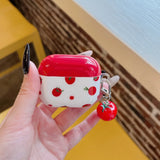 Qfdian  Summer red tomatoes are suitable for AirPods1/2 protective case AirPods4 generation Apple earphone case