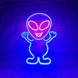 Qfdian  Rocket Neon Lights Neon Signs Bar Party Wall Hanging Light for Shop Window Xmas New Years Home Decor Neon Lamp USB Powered