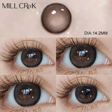Qfdian 1 Pair Myopia Colored Contact Lenses Natural Look Pupils Beauty Color Lens Eyes Contacts Cosmetics For Women Colour Makeup