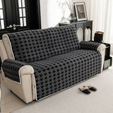 Qfdian  Simple Non Stick Sofa Cover Cloth Fixed Anti Slip One-piece Sofa Cushion for Autumn and Winter Soft Skin Friendly and Warm