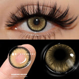 Qfdian 1 Pair Colored Contact Lenses for Eyes Blue Contact Lenses Yearly Beautiful Pupils Fashion Contact Lenses Green Lenses