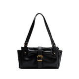 Qfdian Trendy Office Lady Elegant Women Handbags Y2k Aesthetic Simple All Match Shoulder Bags Vintage Casual Underarm Bag Luxury Design