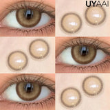Qfdian  Color Contact Lenses Beauty Blue Lens Makeup Colorcon Fashion Natural Black Eyes Lens Natural Brown Lenses Fashion Lens