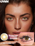 Qfdian  Color Contact Makeup Eye Color lenses Black Eye Lens Cosmetics Woman Makeup Colorcon Water Light Natural Contact lenses