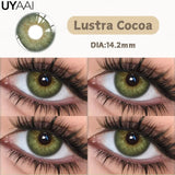 Qfdian  NEW Color Contact Lenses For Eyes Beauty Color Contact Cosmetic Beauty Natural Color Pupils Black Lens Big Eyes Green lens