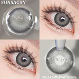 Qfdian  New Colorful Contact Lenses for Eyes 1 Pair Natural Fashion Contact Lenses Blue Gray Eyes Lens Yearly Cosmetics Pupils