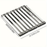 Qfdian  304 Stainless Steel Dish Drain Rack Multi Functional Drain Rack High Temperature Resistant Sink Organizer Kitchens Accessories