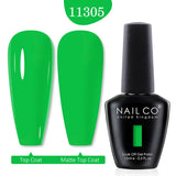 Qfdian  15ml UV Gel Nail Polish Semi Permanent Gel Varnish Enamel Brown Nail Gel Design Red Nails Art Nude Color Glitter Manicure