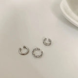 3Pcs/Set Fashion Simple Design Gold Color Clip Earrings for Women Non-Piercing Puck Rock Fake Cartilage Ear Cuff Trendy Jewerly