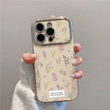 Qfdian  Summer Floral  Phone Case ,For IPhone 16 Pro 15 13 14 12 11 Pro Max 14 Plus ,Soft Drop-resistant Cover Protective Case