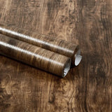 Qfdian 40CM X 1M Thickened Anti Fouling Waterproof Wood Grain Self-adhesive PVC Modern Furniture Decorative Wallpaper