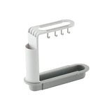 Qfdian Telescopic Sink Drain Rack Soap Sponge Holder Self Adhesive Kitchen Paper Towel Holder Punch Free Roll Kitchen Acces