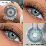 Qfdian  1Pair METATRON Series Fashion Makeup Beauty Contacts Lenses Soft Yearly Green Contacts Eyes Color Lenses Colored lenses