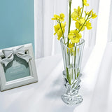 Qfdian  Art Deco Glass Vase Transparent Glass Art Deco Style Vase - Oblong Shape Japanese INS Decor Creative Tabletop Aqua Plant Holder