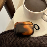 Qfdian Retro Ink Wash Amber Color Wireless Bluetooth Earphone Case For Apple AirPods 4 2024 New Protective Shell For AirPods 1 2 3 Pro2